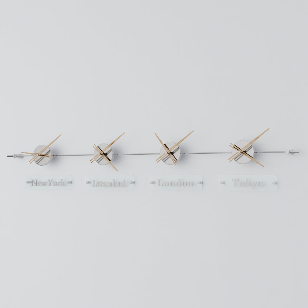 Mondo Panoramic World Time Zone Wall Clock – image 60