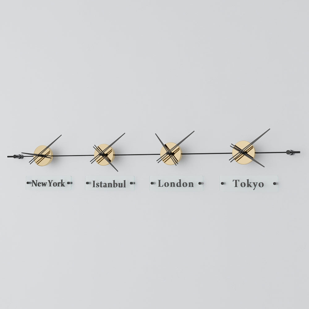 Mondo Panoramic World Time Zone Wall Clock – image 65