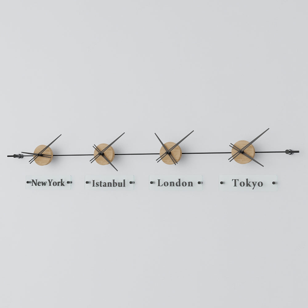 Mondo Panoramic World Time Zone Wall Clock – image 66