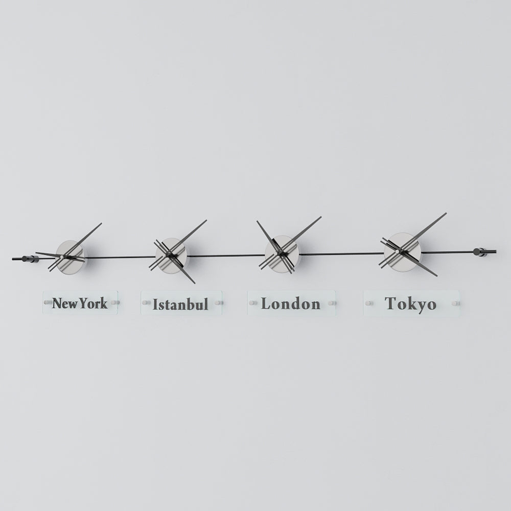 Mondo Panoramic World Time Zone Wall Clock – image 67