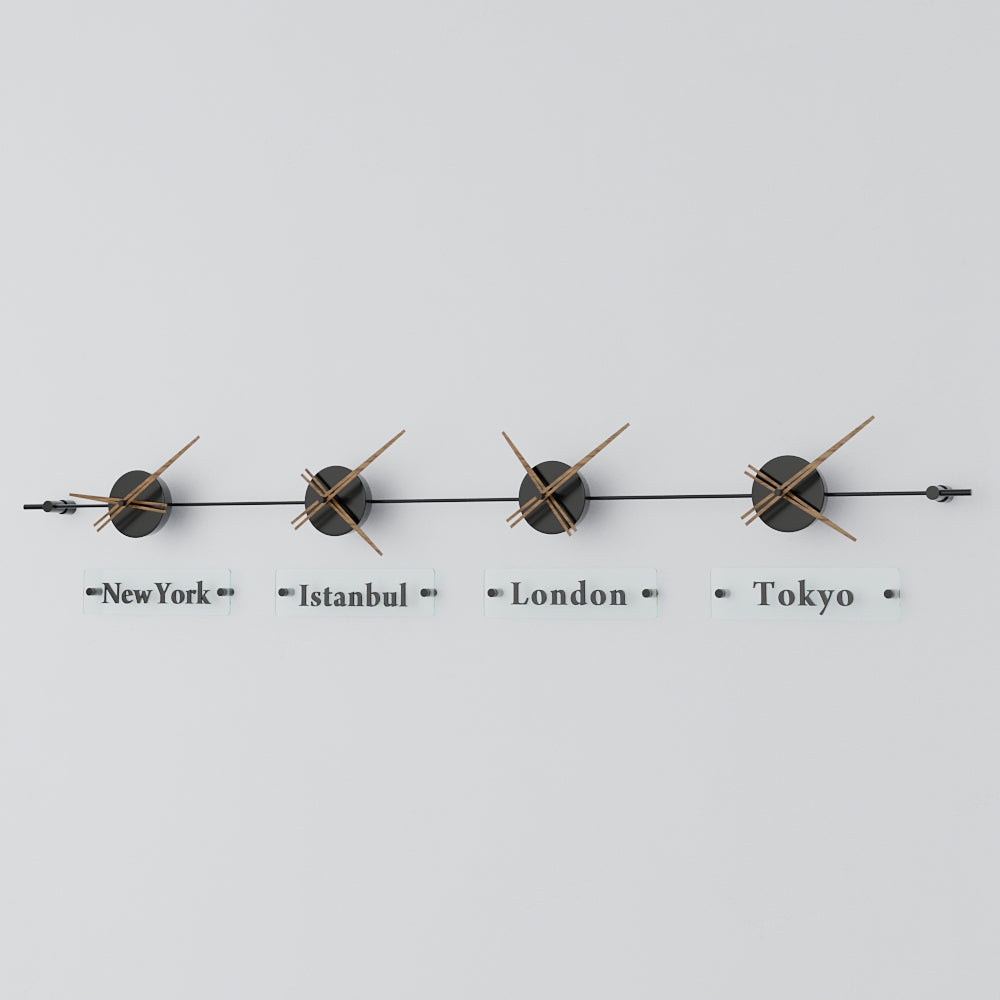 Mondo Panoramic World Time Zone Wall Clock – image 68