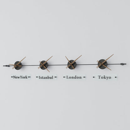 Mondo Panoramic World Time Zone Wall Clock – image 68