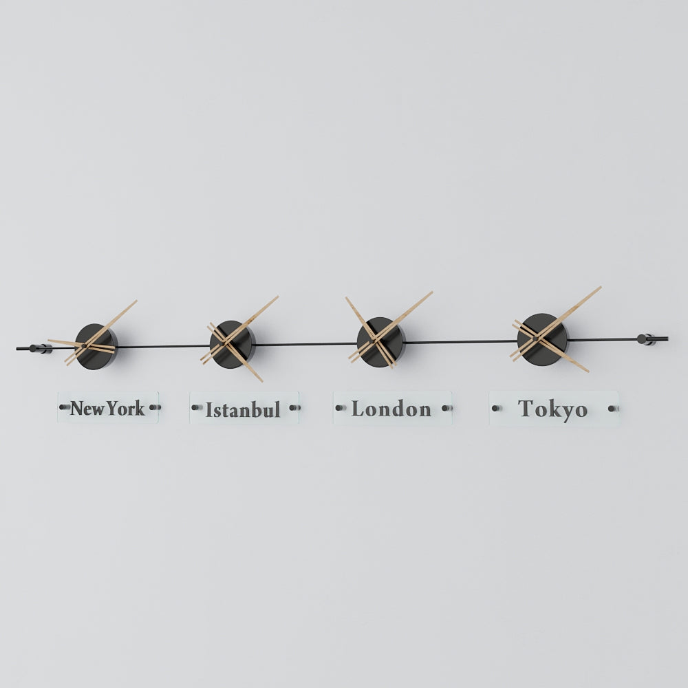 Mondo Panoramic World Time Zone Wall Clock – image 71