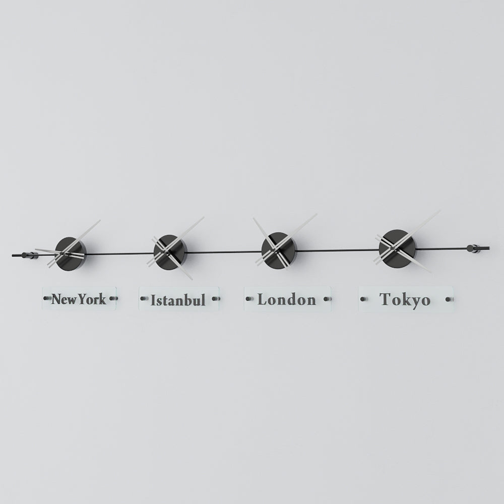 Mondo Panoramic World Time Zone Wall Clock – image 72
