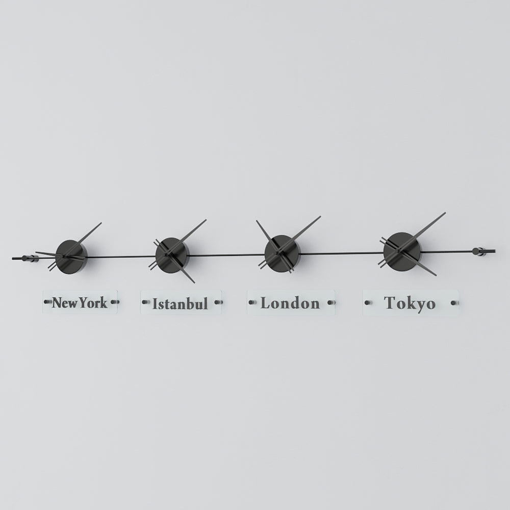 Mondo Panoramic World Time Zone Wall Clock – image 73