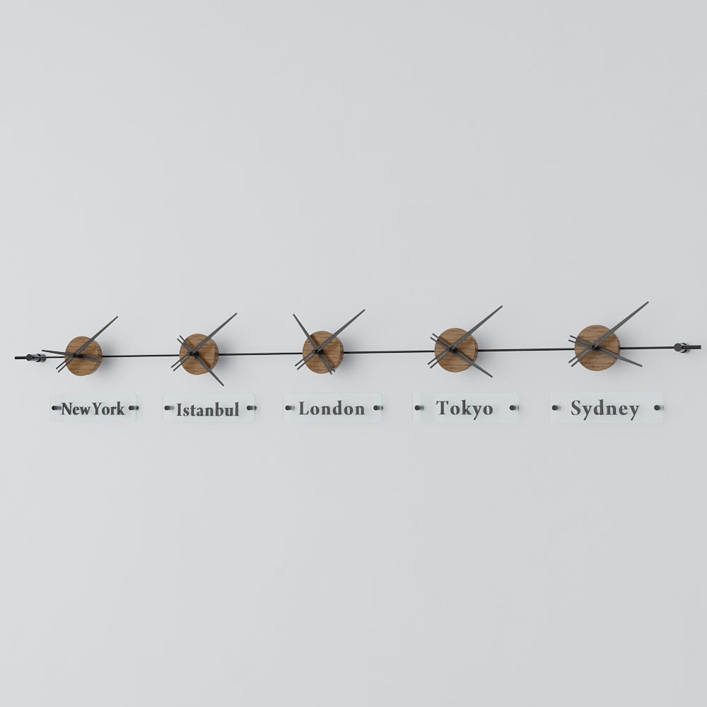 Mondo Panoramic World Time Zone Wall Clock – image 86