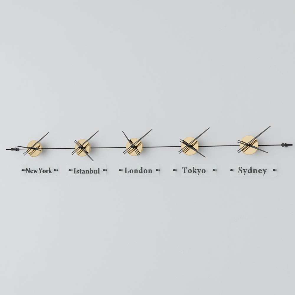 Mondo Panoramic World Time Zone Wall Clock – image 87