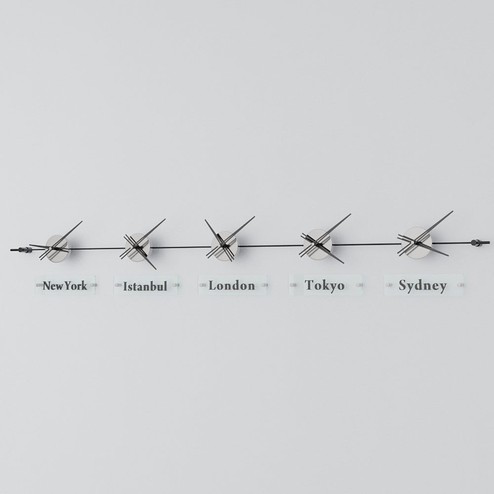 Mondo Panoramic World Time Zone Wall Clock – image 89