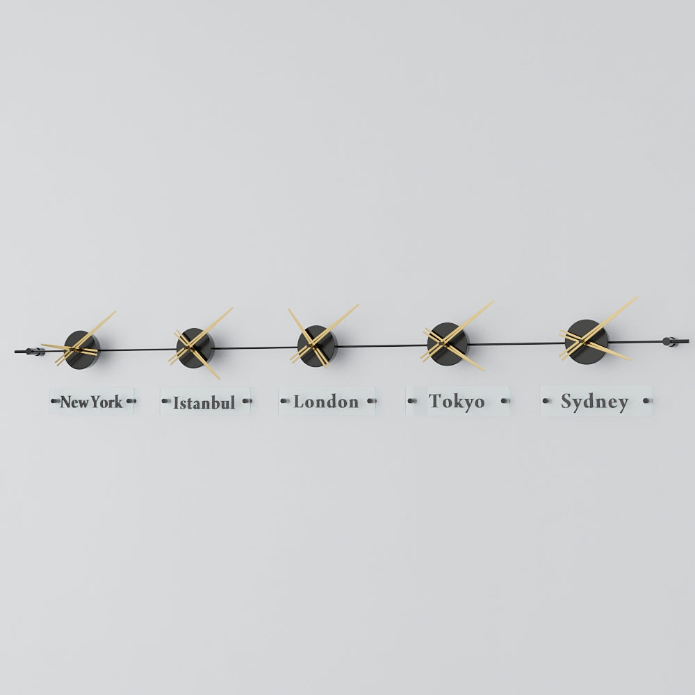 Mondo Panoramic World Time Zone Wall Clock – image 91